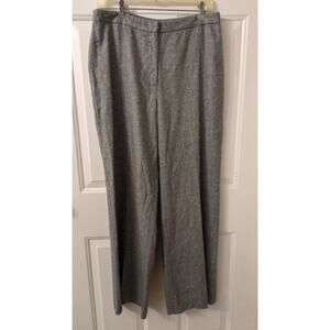 Ann Taylor Grey Wool Blend Pleated Pants/Slacks Size 10, Business Casual, Preppy